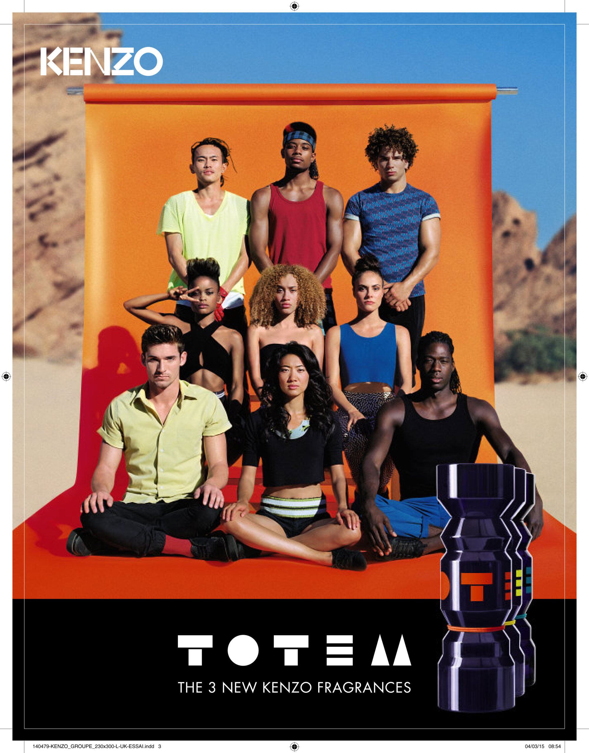 Kenzo Totem, visual publicitario del grupo.