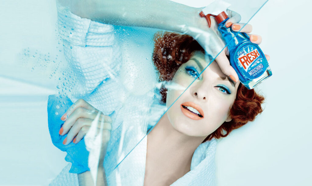 Linda Evangelista, imagen de Moschino Fresh.