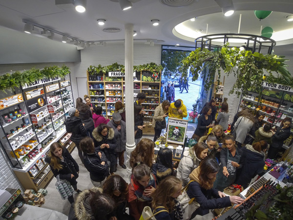 The Body Shop en la Puerta del Sol.