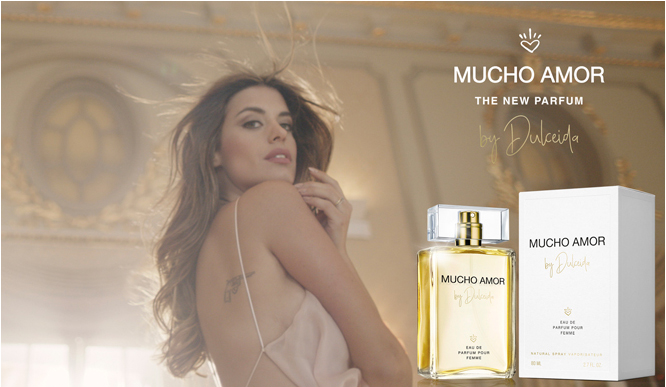 Dulceida presenta su perfume Mucho Amor.