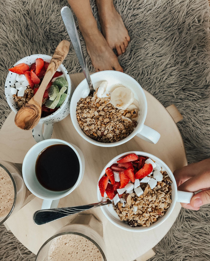 no engordar durante el confinamiento desayuno saludable