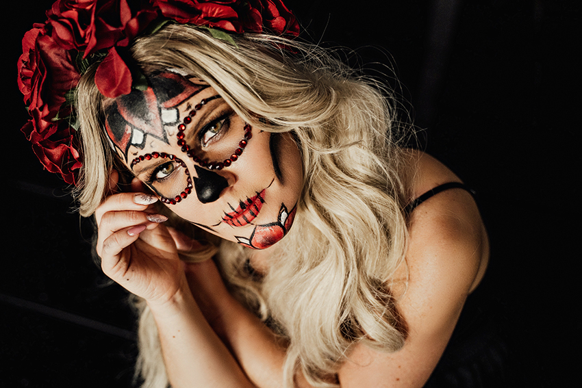 Maquillaje de catrina paso a paso y fácil